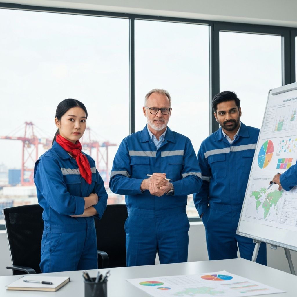 Meena Aslam cargo logistics team coordinating professional shipping operations